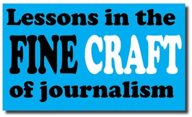 lessons in journalism