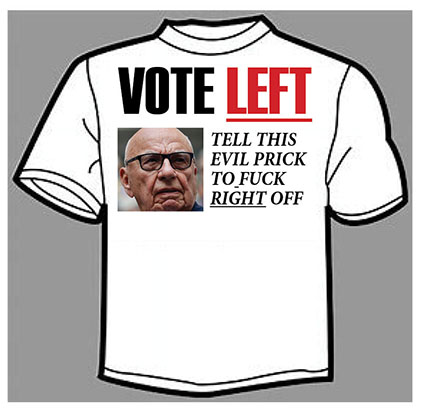 vote left tshirt - net