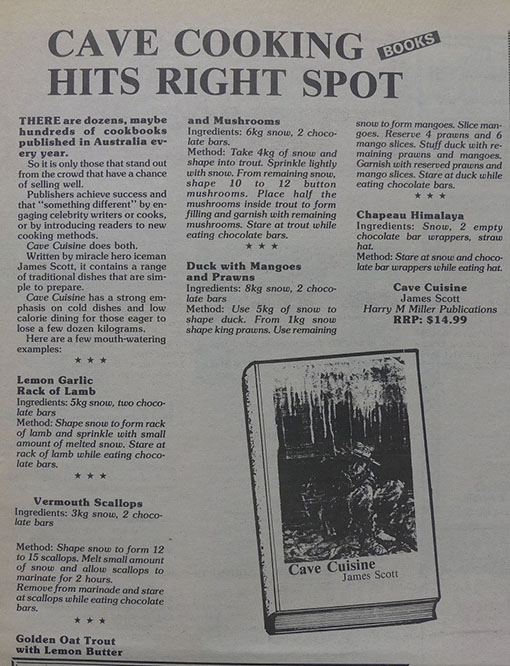 james scott's cave recipes - net