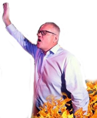 morrison praying - deepetched