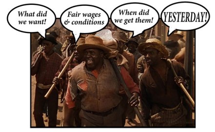 black workers singing - net