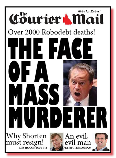 the courier mail on robotdebt - net