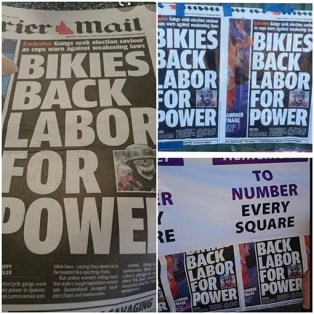 bikies back labor for power - net