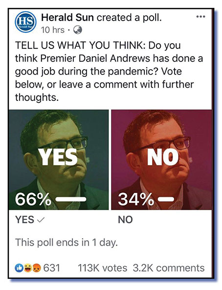 herald sun poll on andrews - net